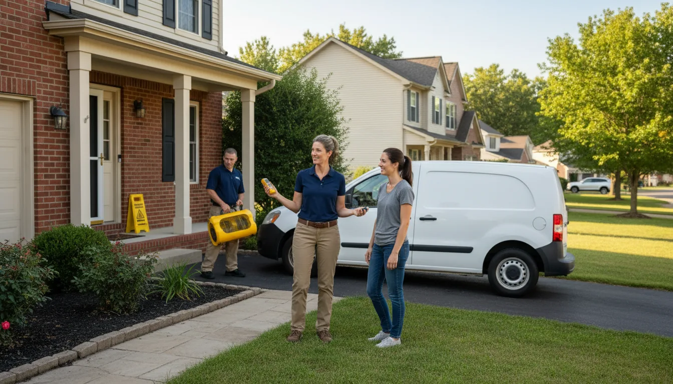 Residential water damage restoration in Pinehurst, ID